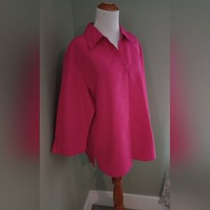 Sara Morgan Rose Pink Women's blouse Size XL